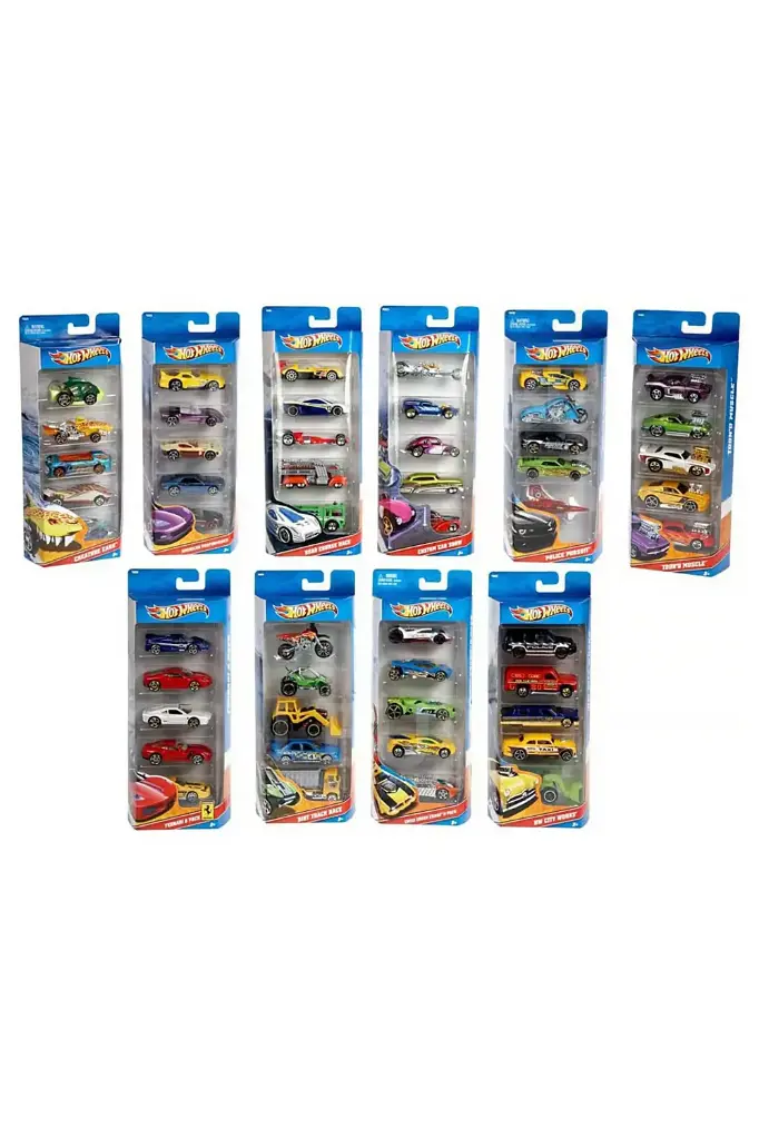 Hot Wheels Basic Cars 5-Pack Assorted 1806