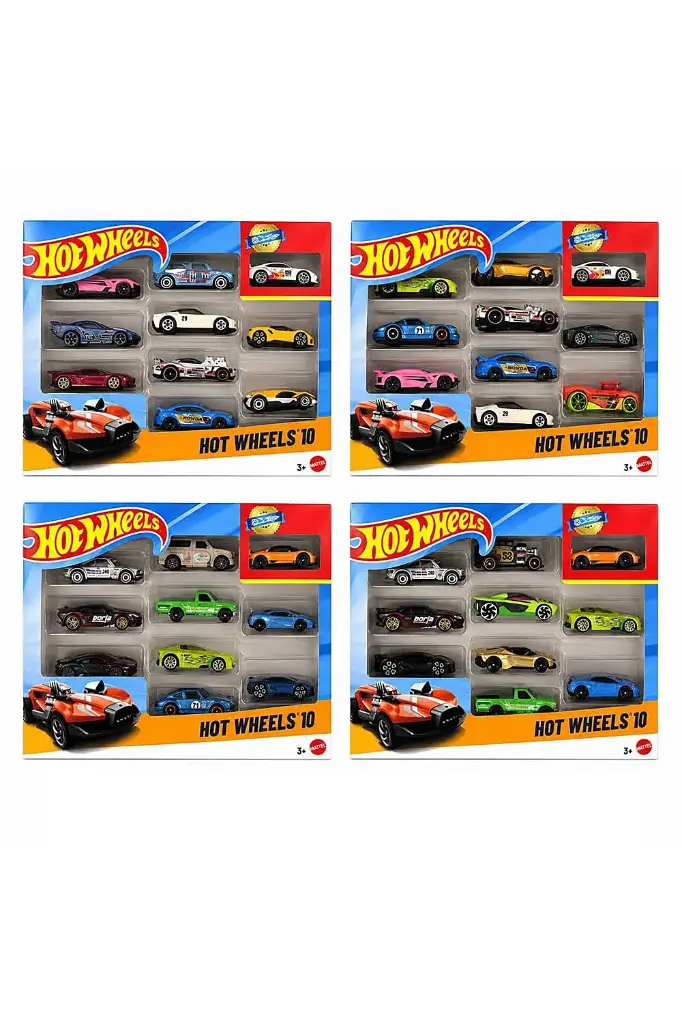 Hot Wheels Exclusive 10-Pack Assorted 54886