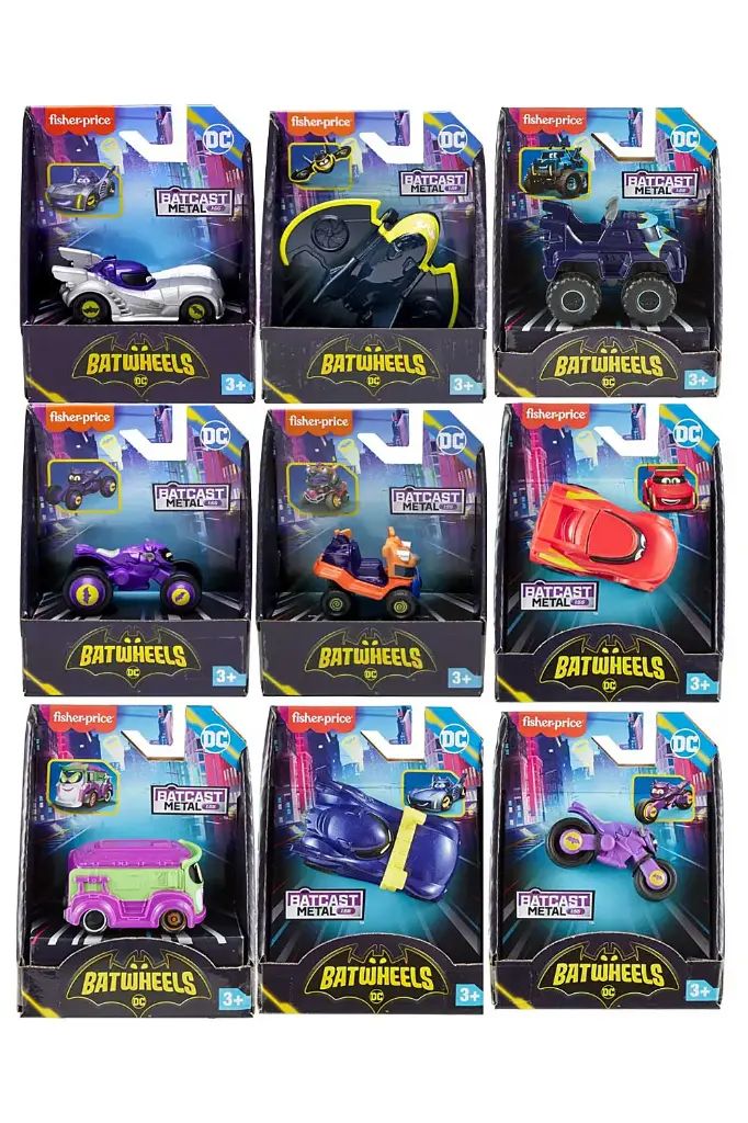 Fisher-Price Batwheels 1:55 Scale Vehicles Assorted HML12