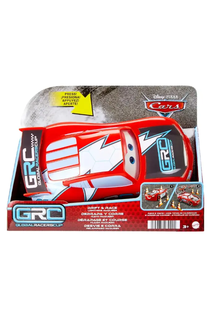 Mattel Disney Pixar Cars Lightning McQueen Global Racers Cup Drift & Race Car HXJ34