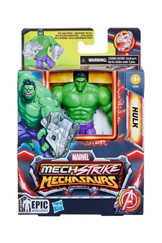 Marvel Mech Strike Mechasaurs 4-Inch Hulk Action Figure F6594
