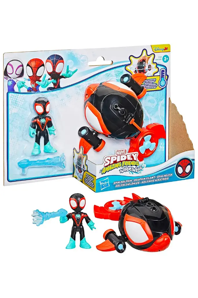 Marvel Spidey Amazing Friends Water Webs  Spin Dolphin G1465