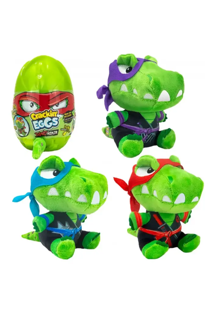 Crackin Eggs  Dino Ninja Mini Assorted Interactive Plush SK018