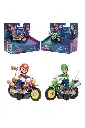 Jakks Pacific The Super Mario Galaxy Movie : 2.5" Action Figure with Motorcycle (Mario or Luigi)  43232