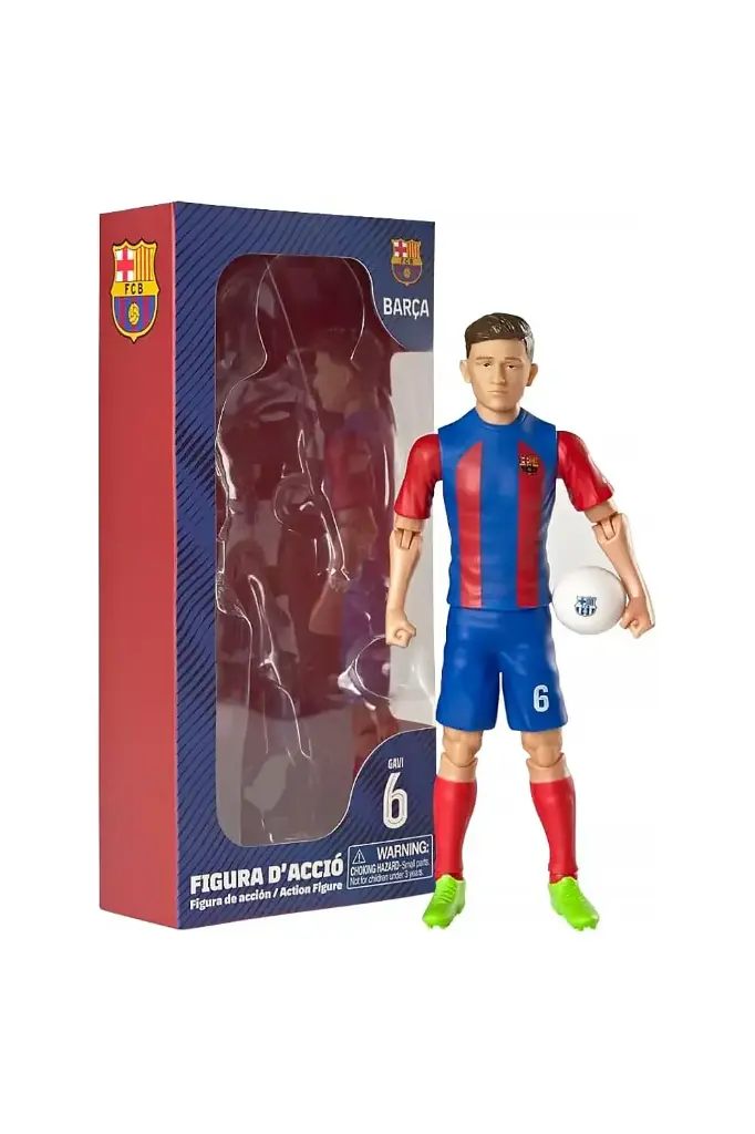 Banbo Toys FC Barcelona Gavi 8" Collectible Soccer Action Figure 83576