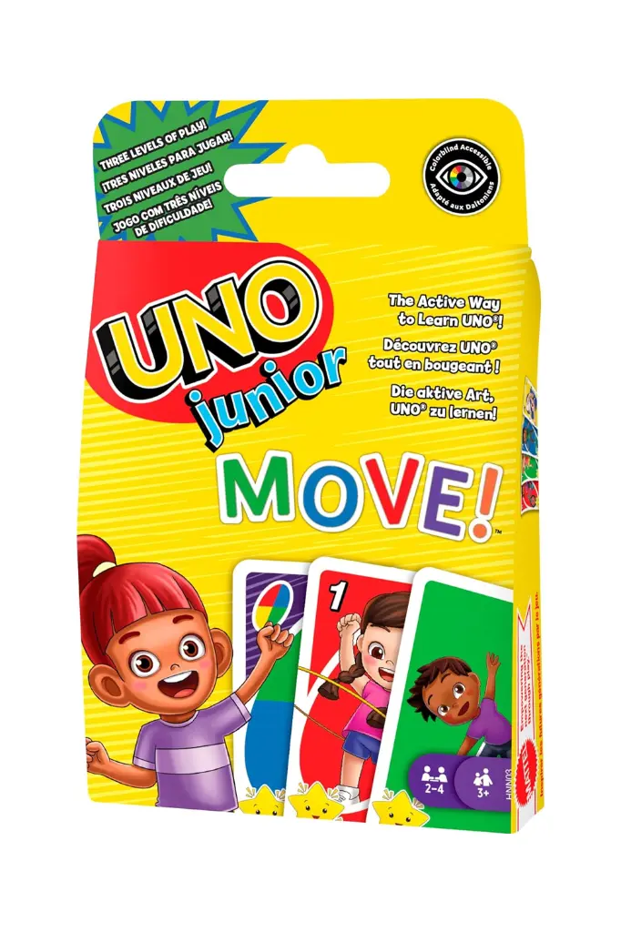 Mattel Games UNO Junior Move Kids Card Game HNN03