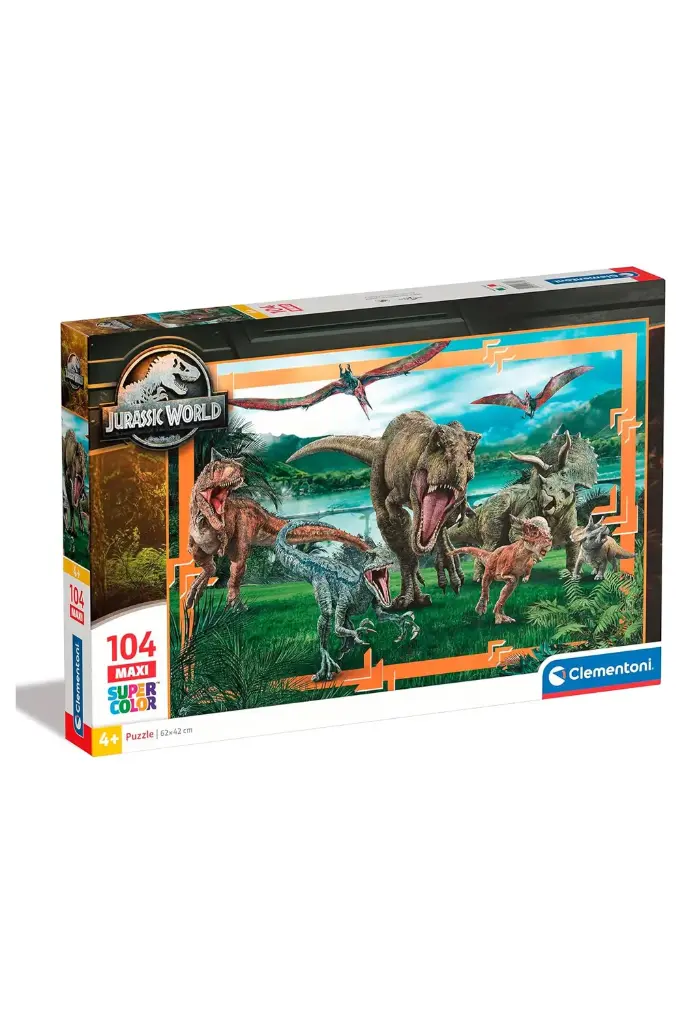 Clementoni Supercolour 104 Maxi Jurassic World Puzzle 23770
