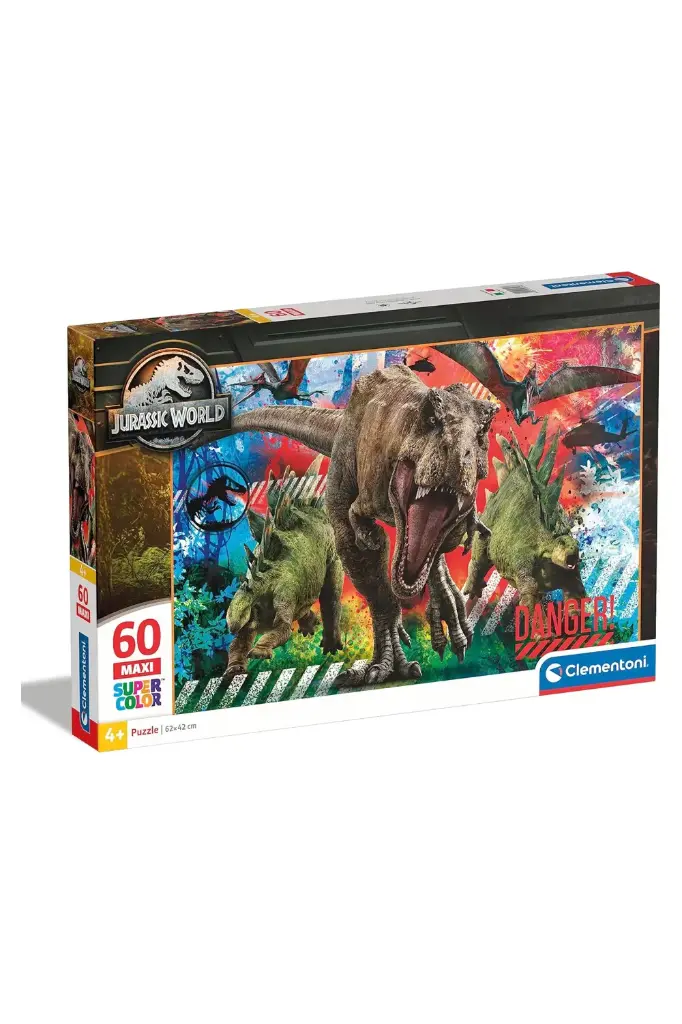 Clementoni Supercolour 60 Maxi Jurassic World Puzzle 26456
