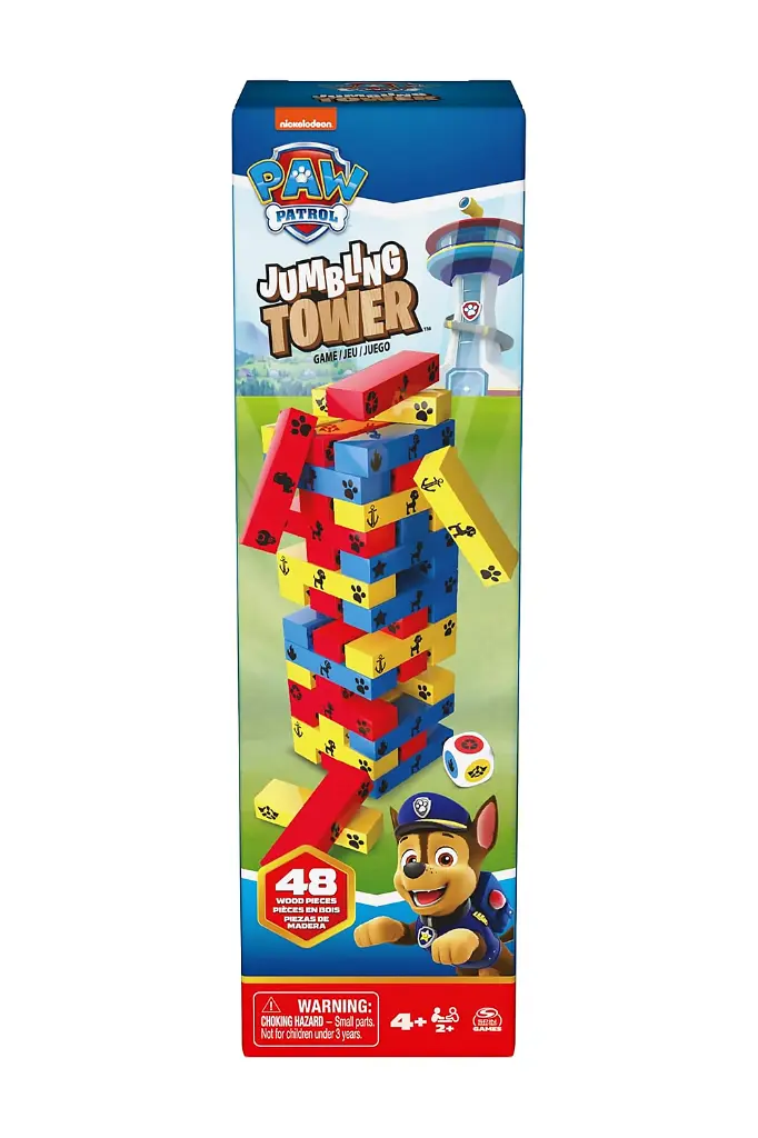 Paw Patrol Jumbling Tower 48 Wood Pieces 6066828