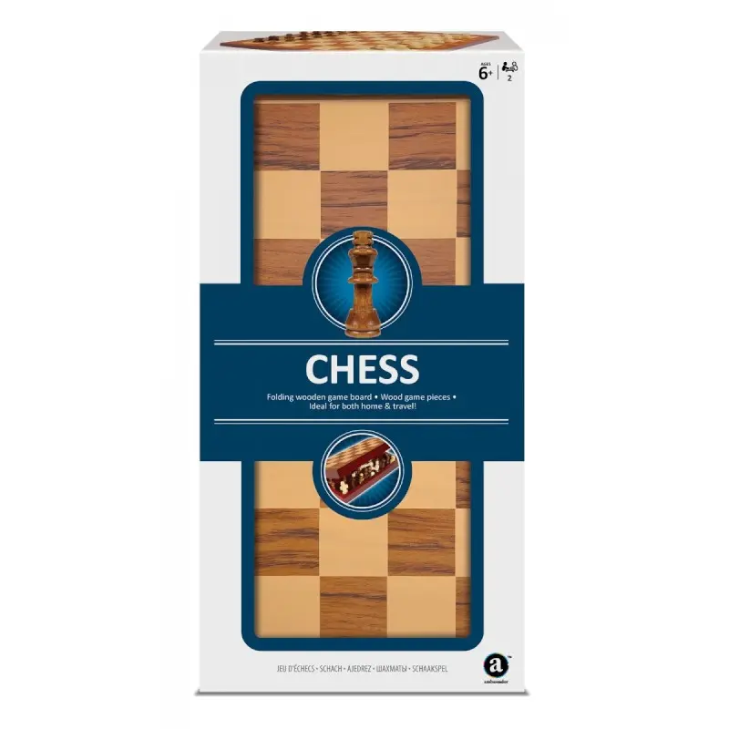 Merchant Ambassador Games Folding Wood Chess Set TG1901