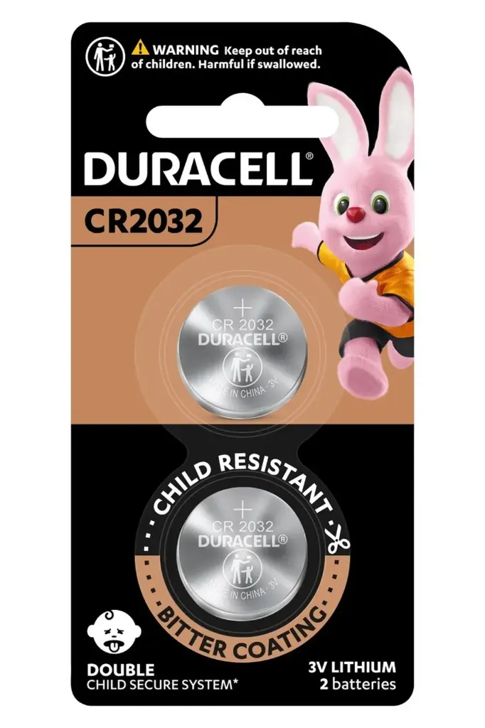 Duracell CR2032 3v Lithium 2-Pack 5015400