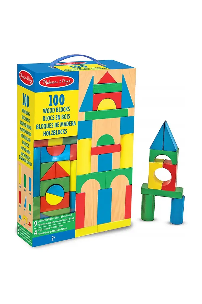Melissa And Doug 100-piece Wood Blocks 10481