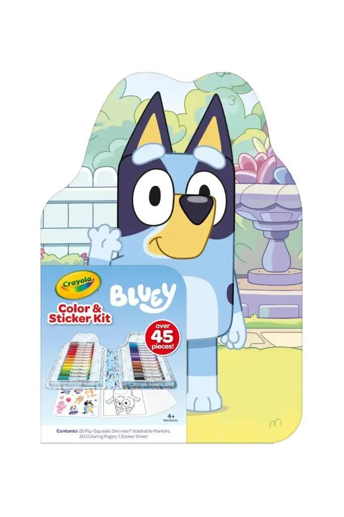 Crayola Bluey Colour and Sticker Art Kit 040784