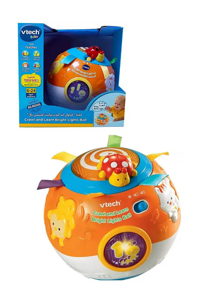 Crawl and Learn Bright Light Ball Billingual  047329