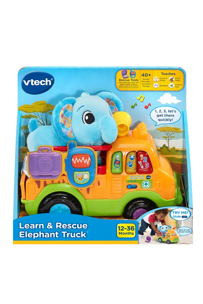 Vtech Learn & Rescue Elephant Truck 570900