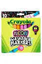Crayola 10 Ct Neon Washable  Markers 587847
