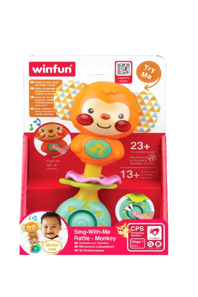 Winfun Sing With Me Rattle Monkey 240105