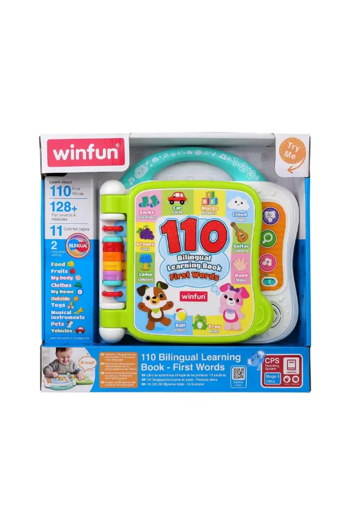 Winfun 110 Bilingual Learning Book - First Words 250303