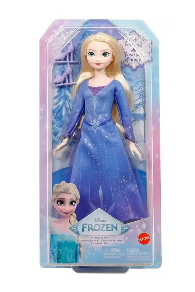 Disney Frozen Winter Festival Ice-Skating Elsa Fashion Doll With Skates & Shoes JBG53