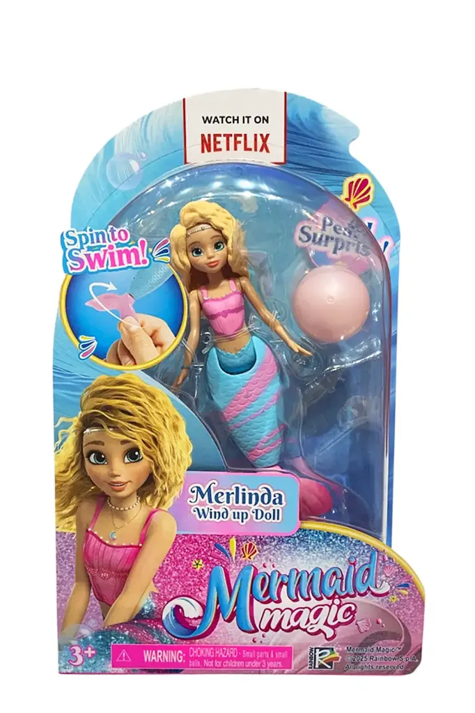 Mermaid Magic Merlinda Wind Up Spin to Swim 28156