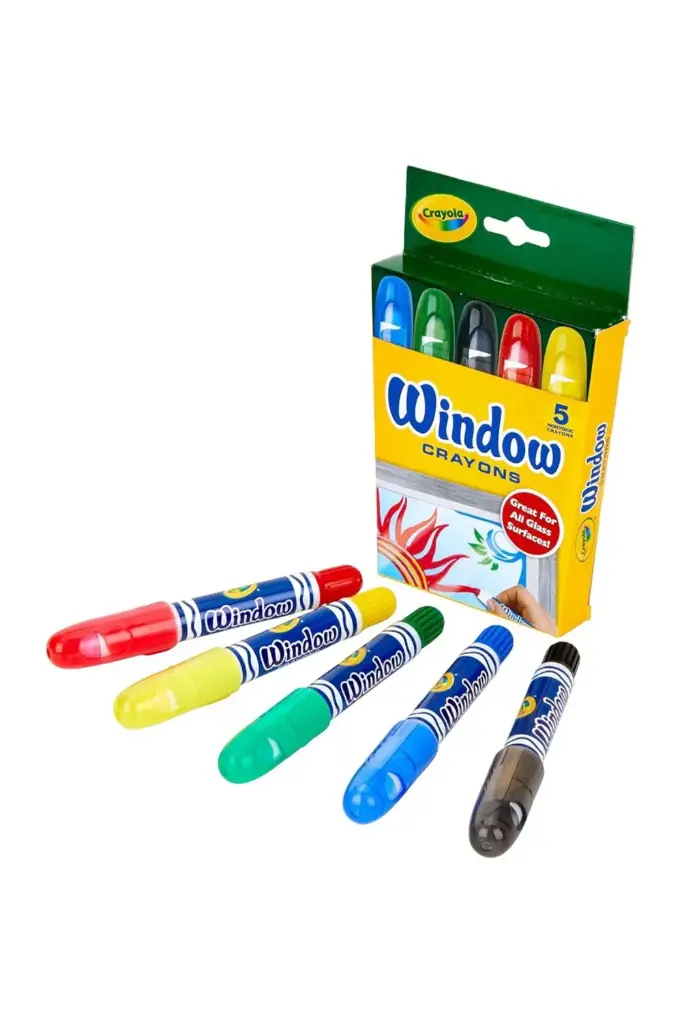 Crayola Washable Window Crayons 5 counts 529765