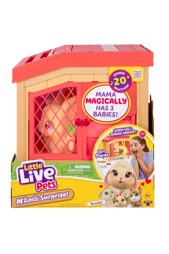 Little Live Pets Mama Surprise Bunnies, Interactive Mama 26761