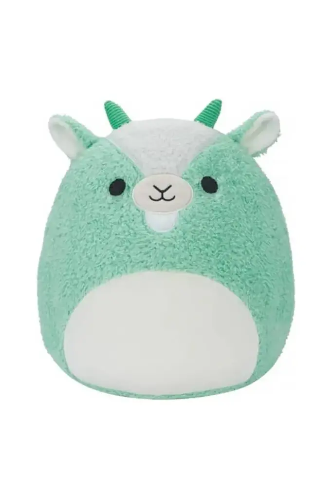 Squishmallows Fuzzamallows 12-Inch Palmer Green Goat Medium Plush CR00375