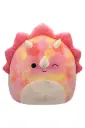 Squishmallows Trinity The Winking Pink Tie-Dye Triceratops with Fuzzy Belly CR05478