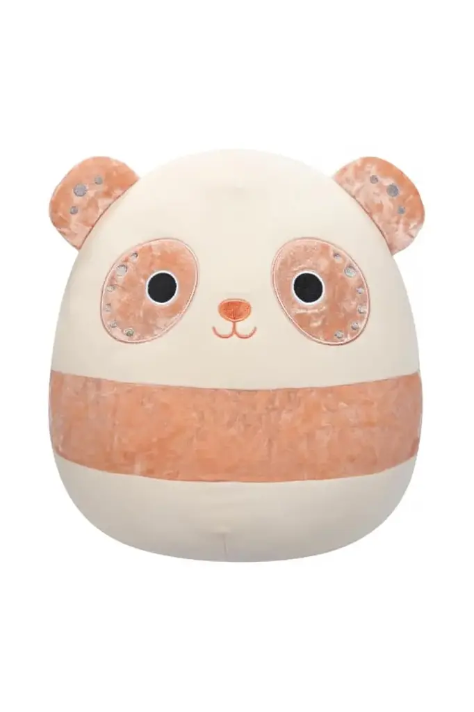 Squishmallows 12-Inch Bee The Peach Velvet Panda Medium Plush CR05650