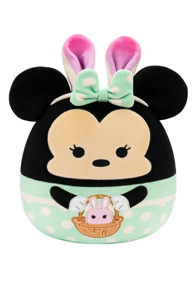 Jazwares Original Squishmallows Disney 8-Inch Bunny Minnie Mouse in Green Dress Plush DI00299