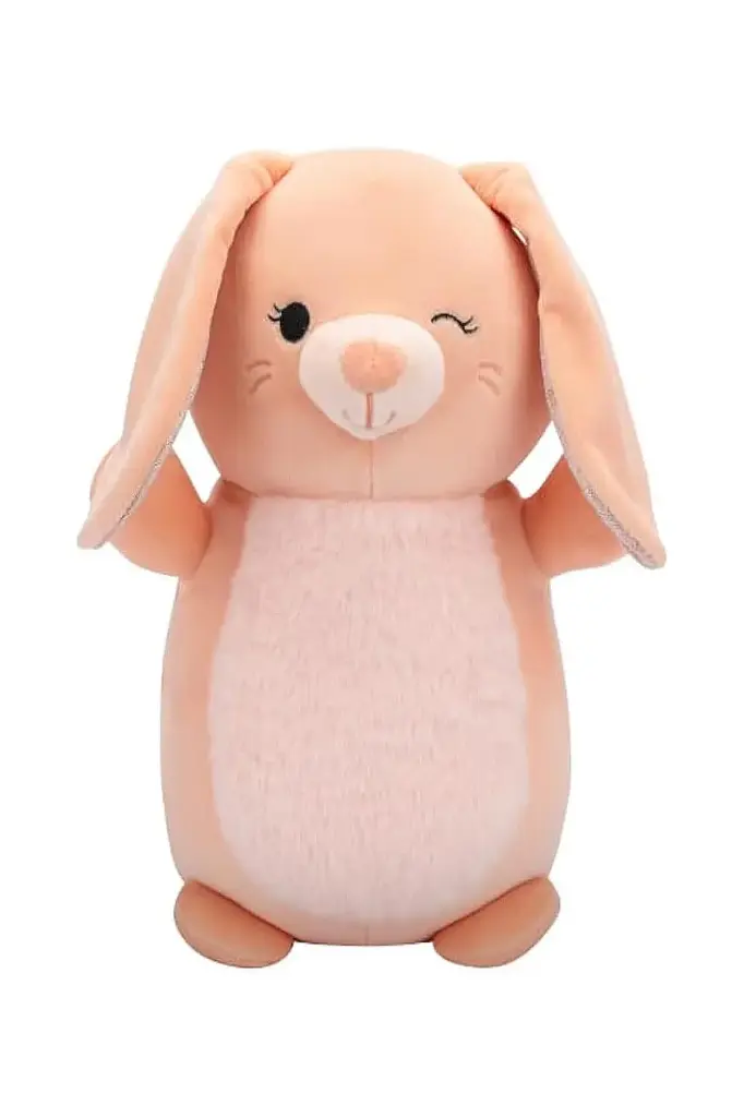 Original Squishmallows Hugmees Satine The Peach Bunny 10-Inch Plush HM00374