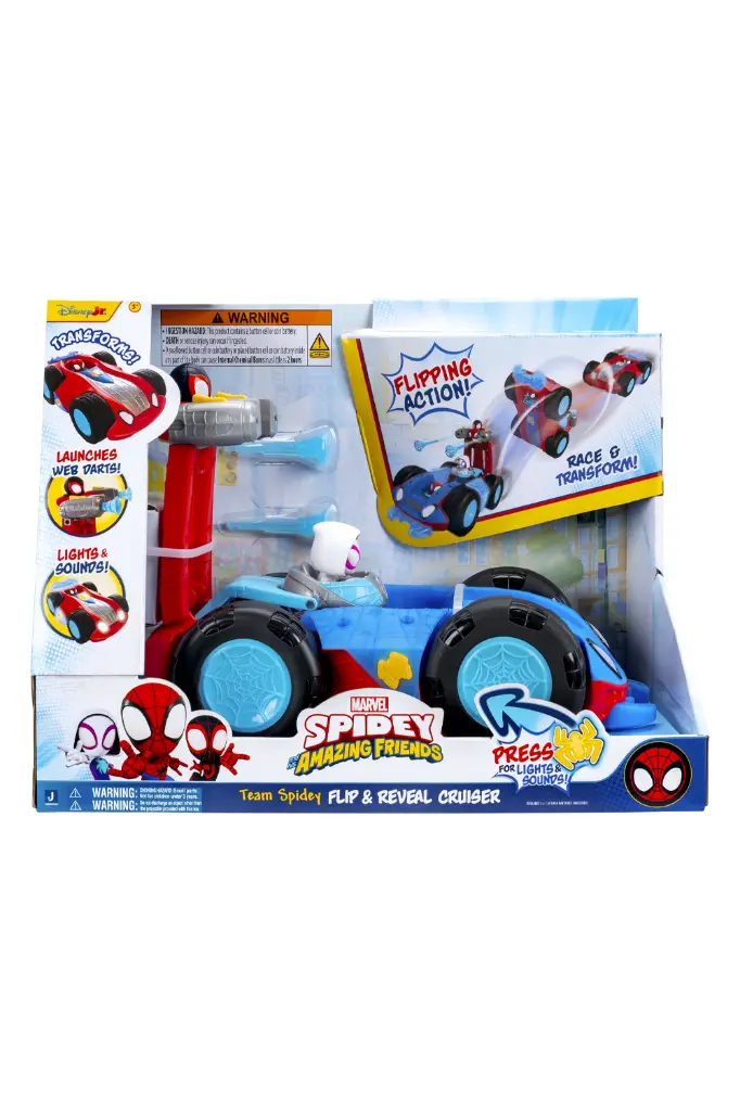 Marvel Spidey and his Amazing Friends Flip & Reveal Cruiser SNF0381