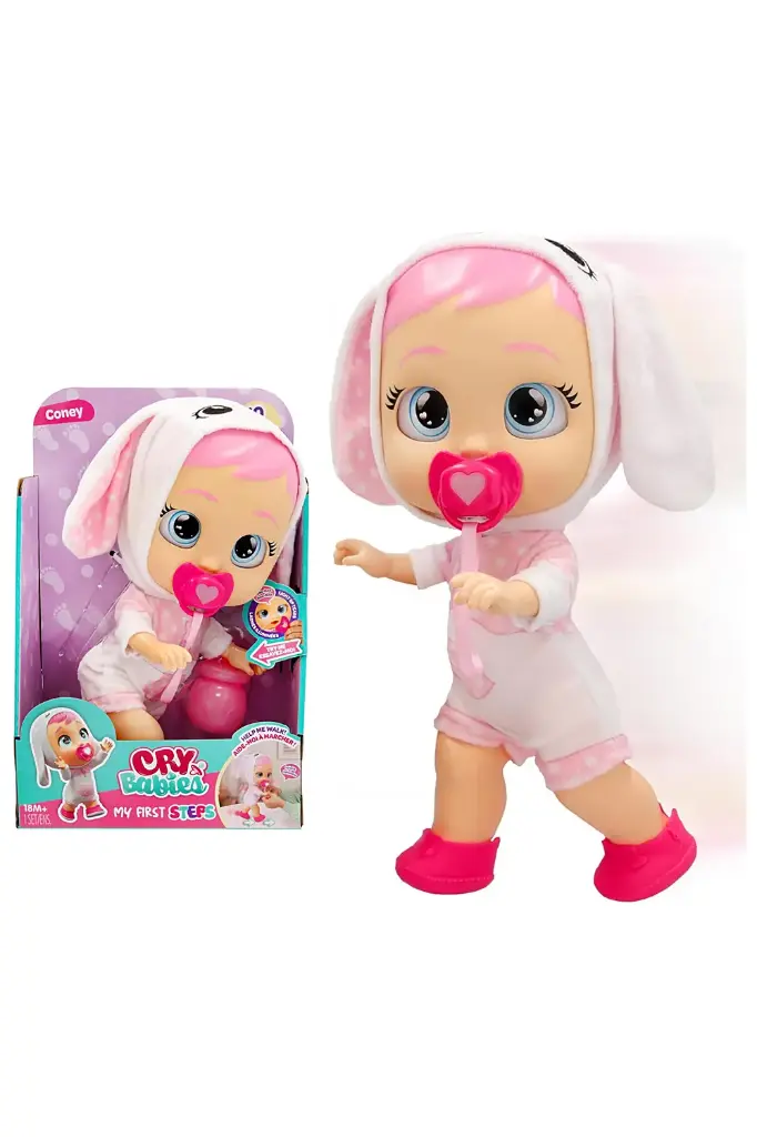 Cry Babies Interactive Doll My First Steps Coney 927896