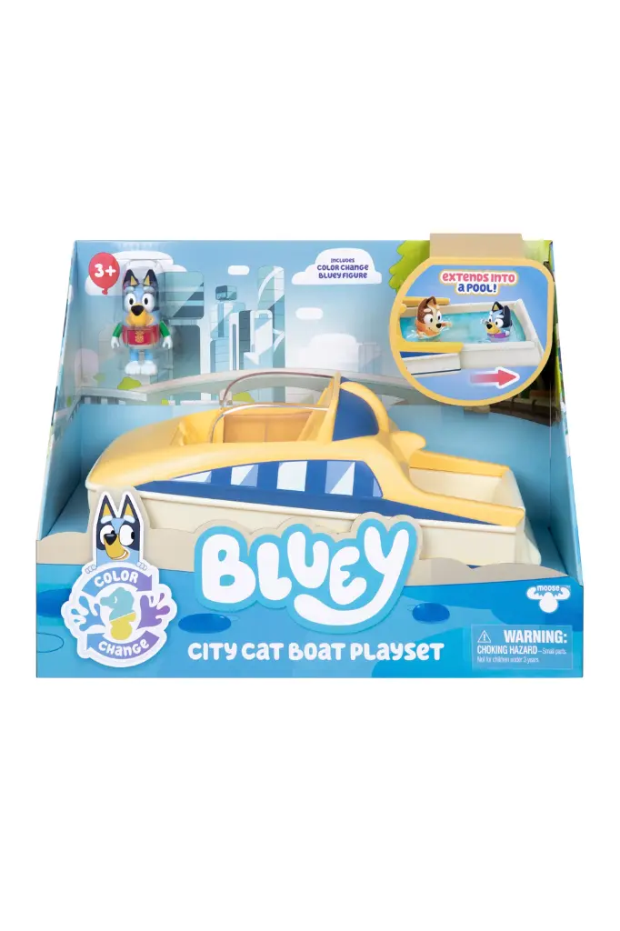Moose Bluey City Cat Boat Playset 18998