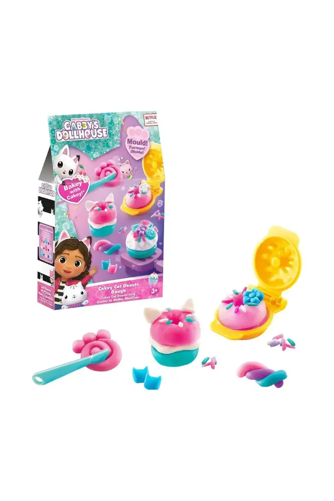 Gabby's Dollhouse Cakey Cat Donuts Dough GAB019