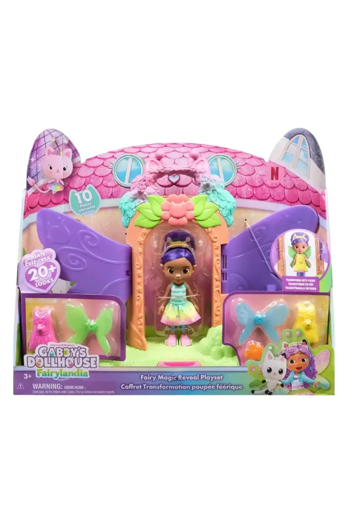 Gabby's Dollhouse Fairylandia Fairy Magic Reveal Playset 6075629