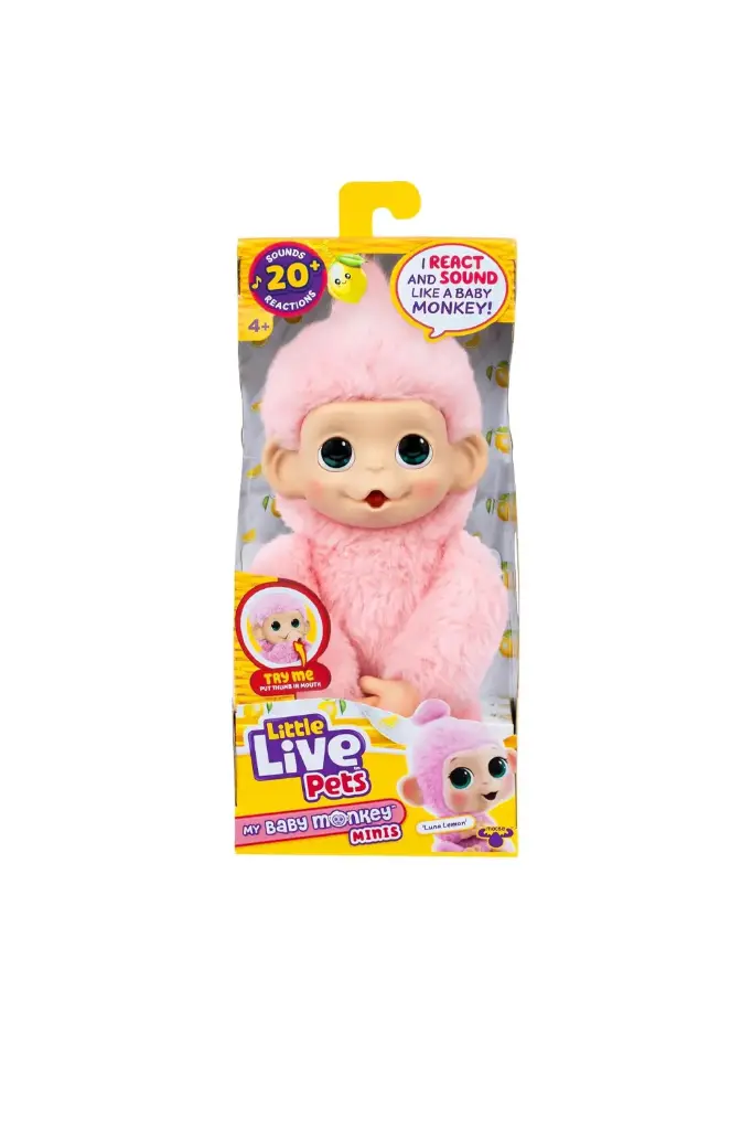 Little Live Pets My Baby Monkey Minis - Luna Lemon 26764