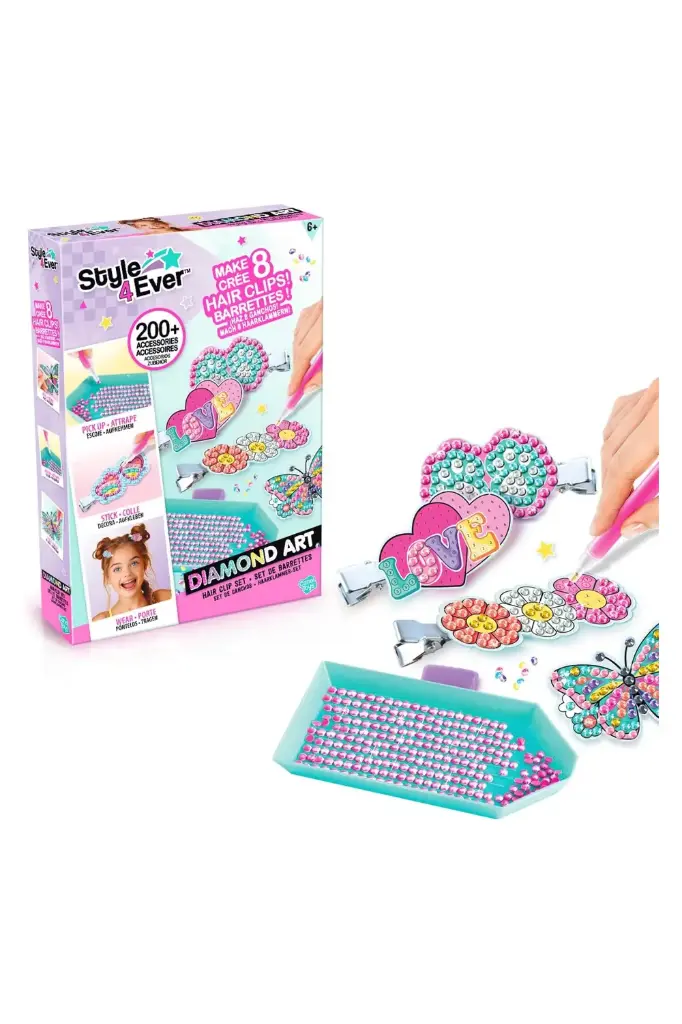Style 4 Ever Diamond Art Hair Clip Set OFG334