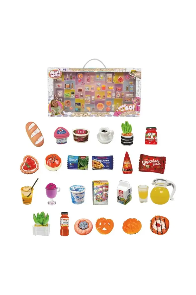 Mini World Collectibles Pack of 60 Accessories – Mini Collectibles Kitchen Set 2402003