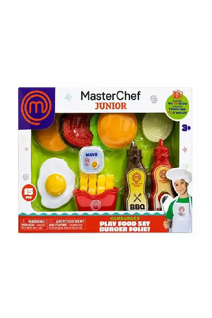 MasterChef Junior 15 Pcs Play Food Set Hamburger 004038T