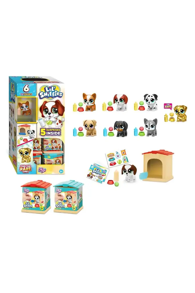 Funville Cute Club Lil Sniffles Collectible Puppies Assorted 31159