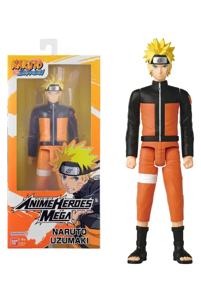 Bandai Anime Heroes Mega Naruto Shippuden 30cm Action Figure - Naruto Uzumaki 38151