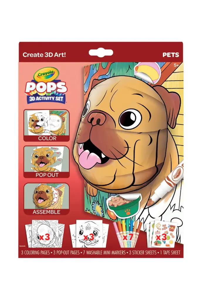 Crayola POPS 3D Activity Set - Pets 042804