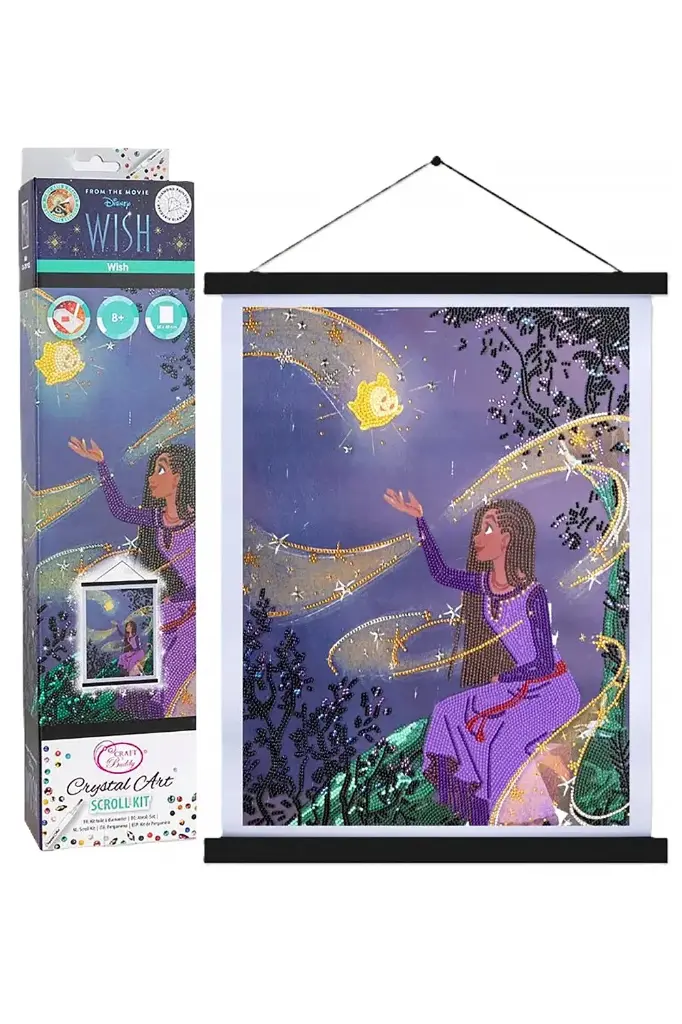 Crystal Art Scroll Kit 34x45cm From The Movie Wish DNY902L 