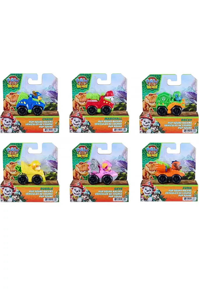 Paw Patrol Movie 3 Dino Pup Squad Racer Assorted 6076062