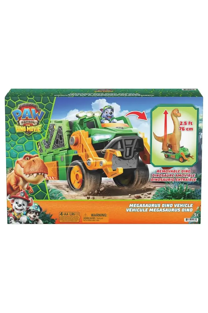 Paw Patrol Movie 3 Dino Megasaurus Dino Vehicle Set 6075939