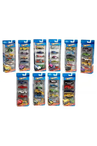 [BOYSAQC1806] Hot Wheels Basic Cars 5-Pack Assorted 1806