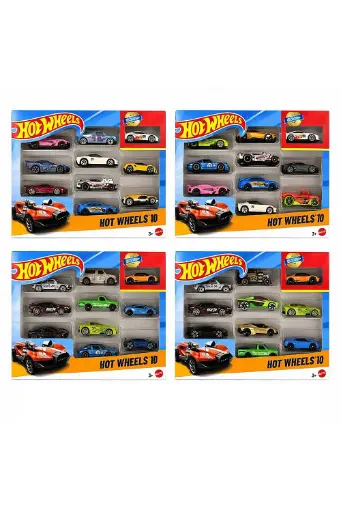 [BOYSAQC54886] Hot Wheels Exclusive 10-Pack Assorted 54886