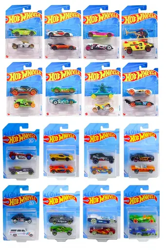[BOYSAQCFVN40] Hot Wheels Basic Car 2-Pack Assorted FVN40