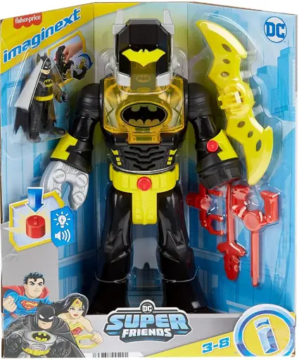 [BOYSAQCHYG31] Fisher-Price DC Super Friends Batman Insider & Exo Suit HYG31